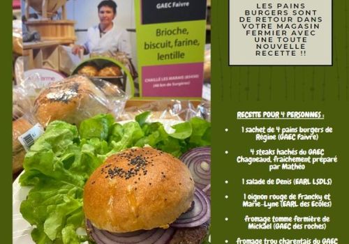 Nouvelle recette pour nos pains à hamburger